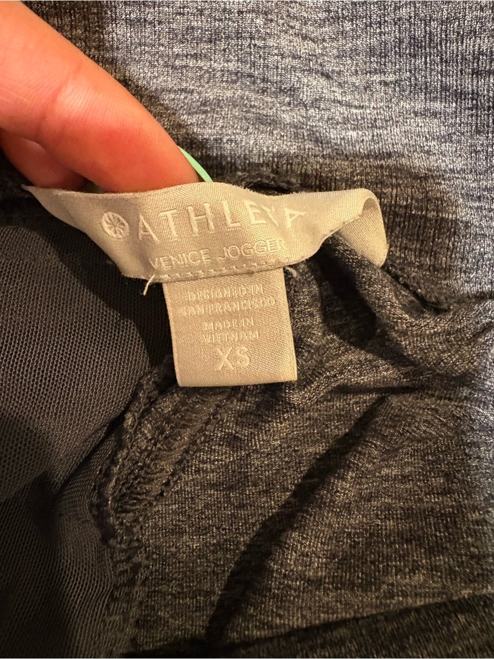 Athleta Heather Charcoal Jogger Pants